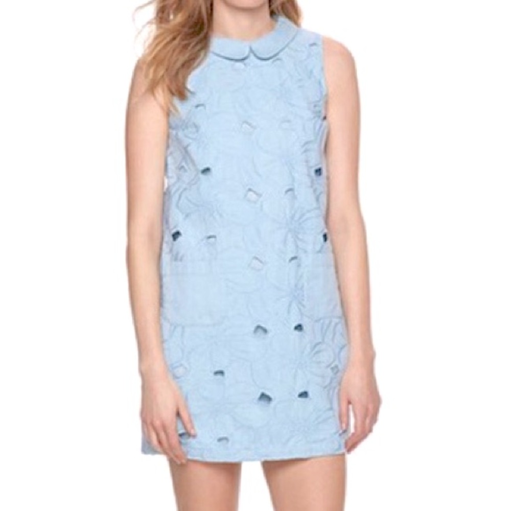 Lauren Conrad Floral Embroidered Shift Dress XS